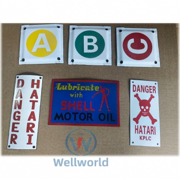 Outdoor Warning Metal enamel Sign  Danger Plate
